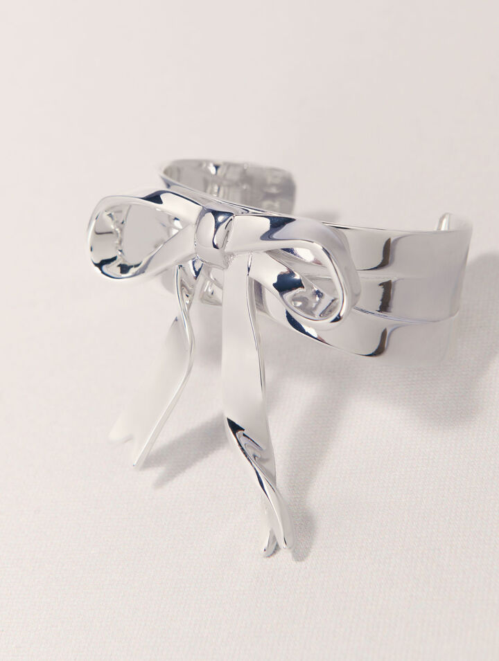 Brazalete lazo plateado