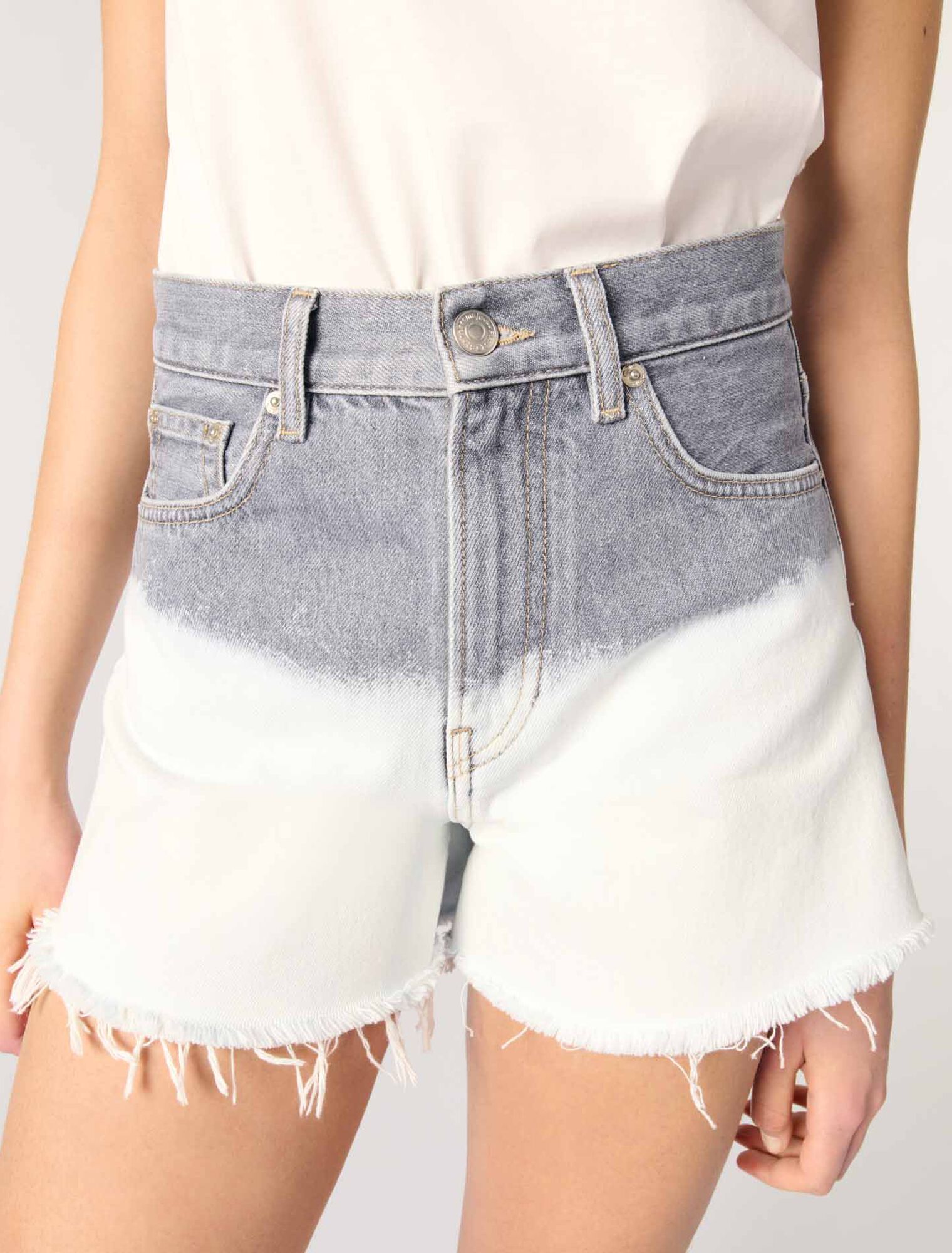 Pantalón corto vaquero tie & dye