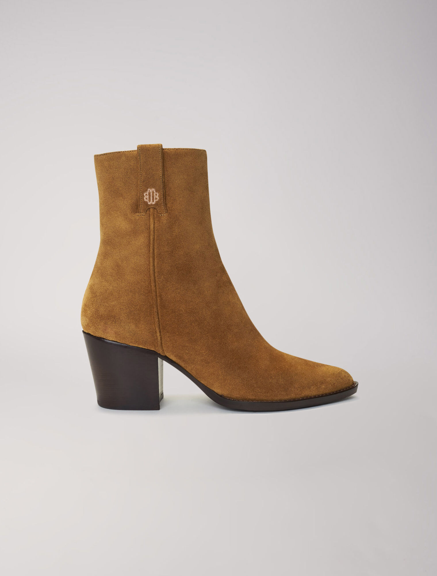Botas de piel de ante camel