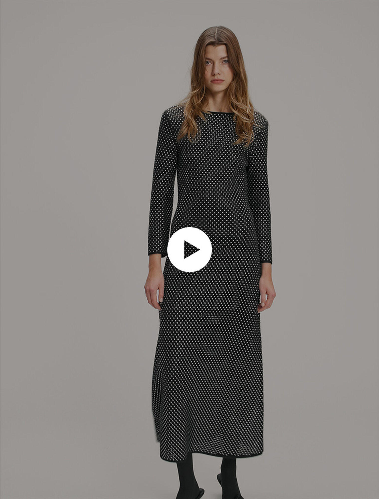 Vestido largo con estrás