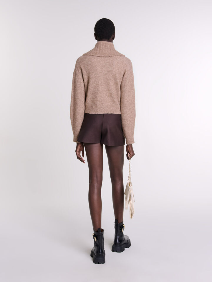 C&aacute;rdigan de mezcla de lana