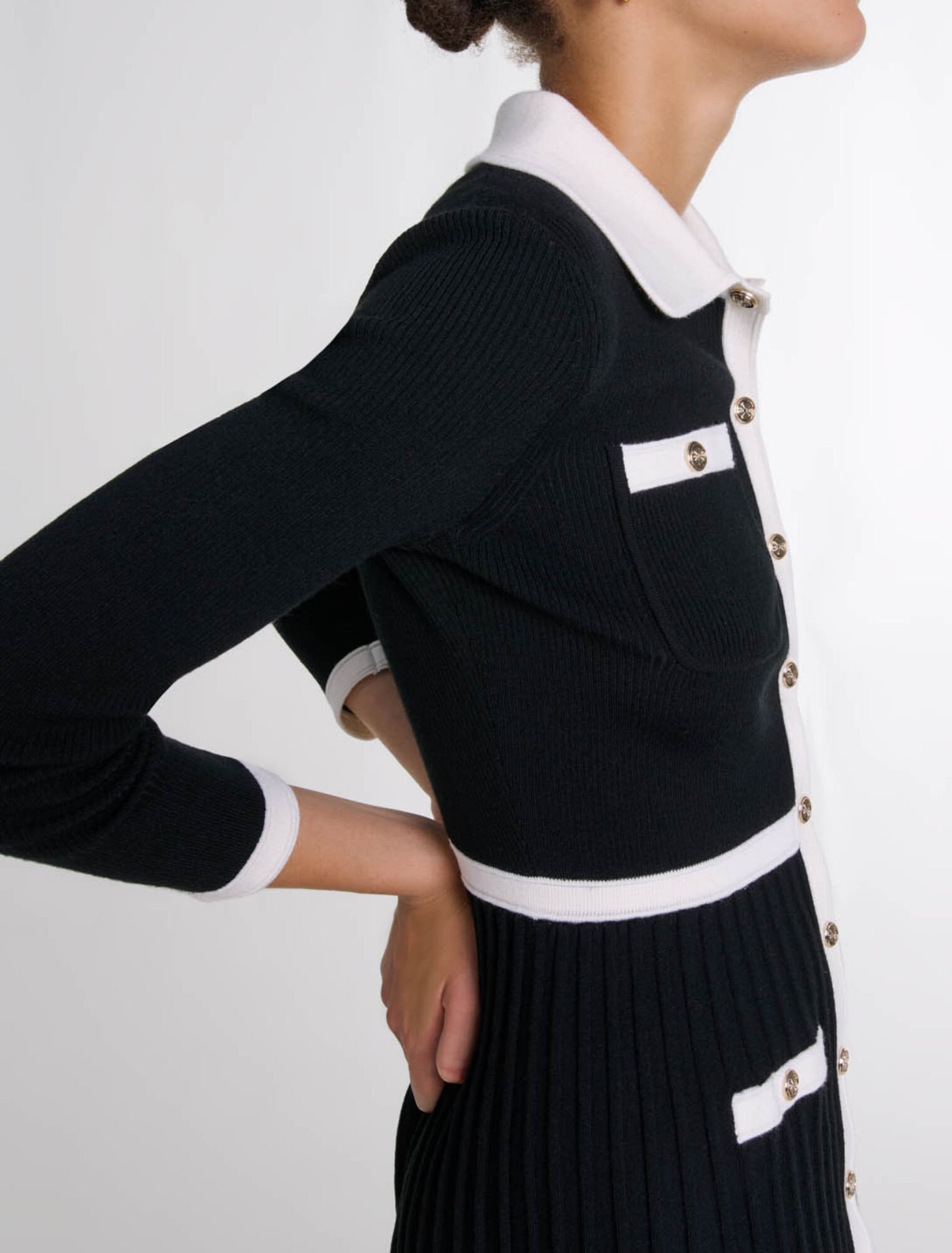 Vestido corto de punto