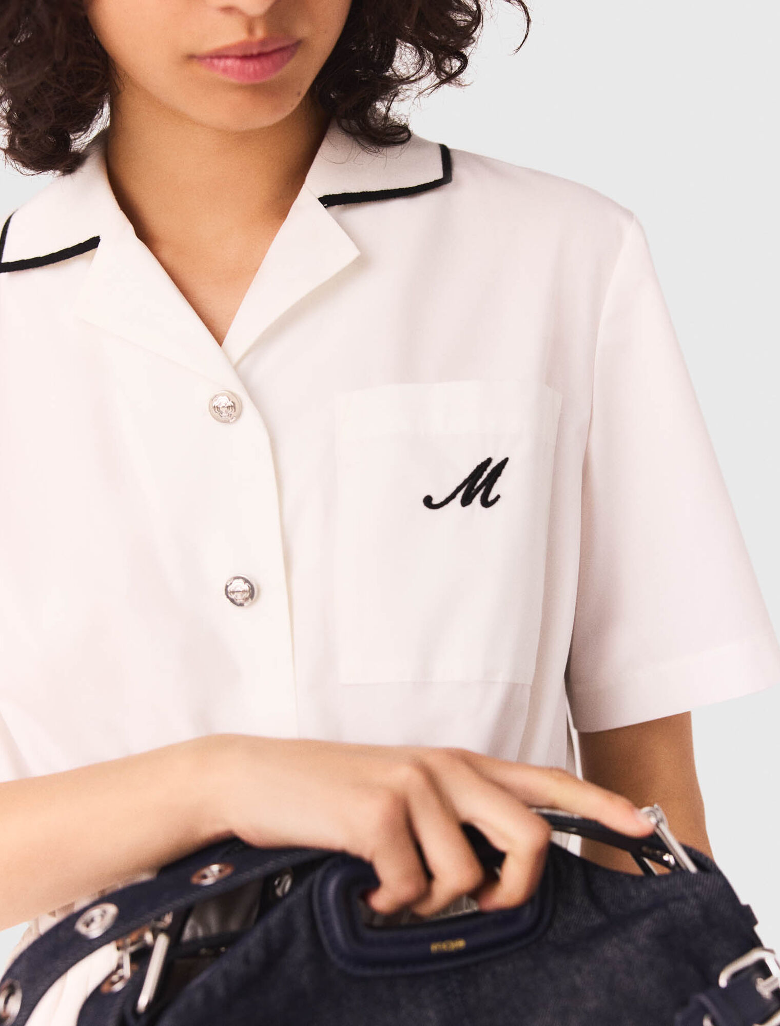 Vestido camisero de manga corta