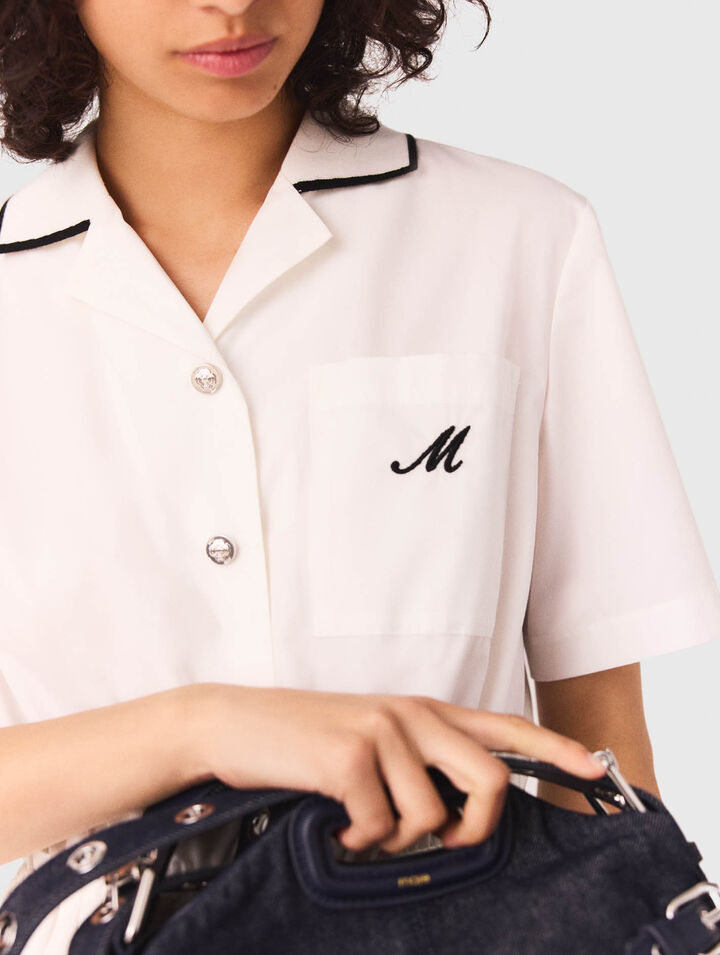 Vestido camisero de manga corta