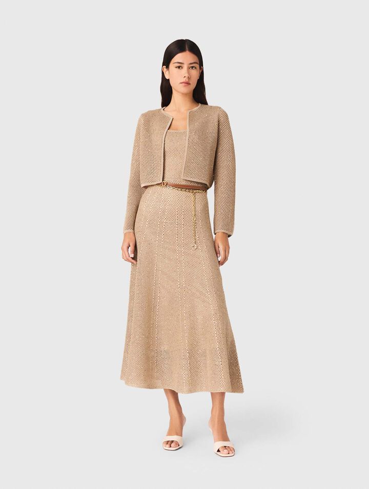 C&aacute;rdigan de punto con strass