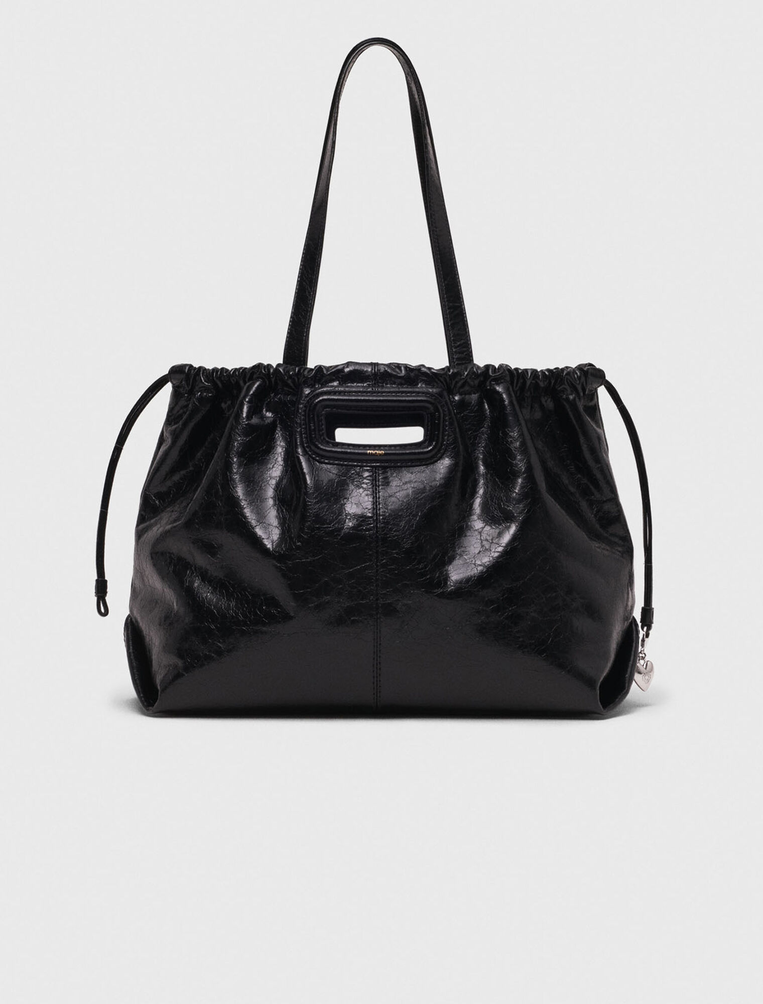 Bolso M Tote de cuero craquelado