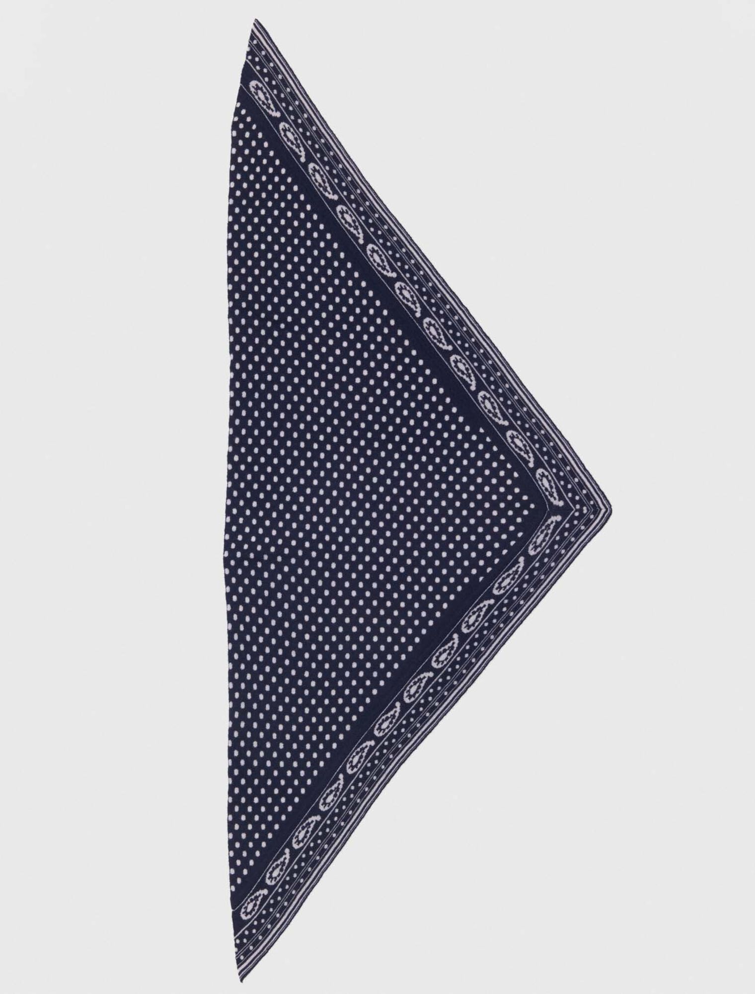 Bufanda triangular reversible