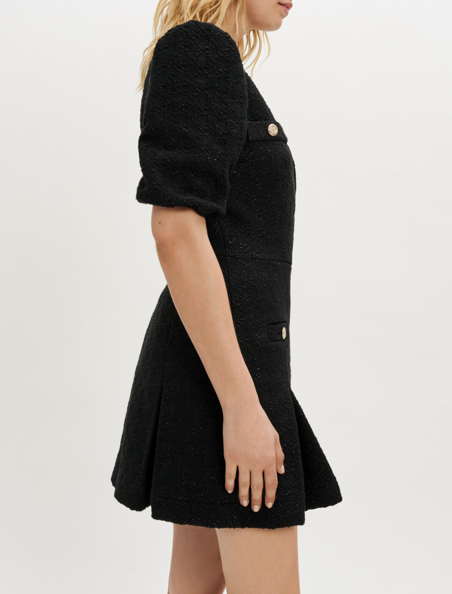 Vestido corto de tweed