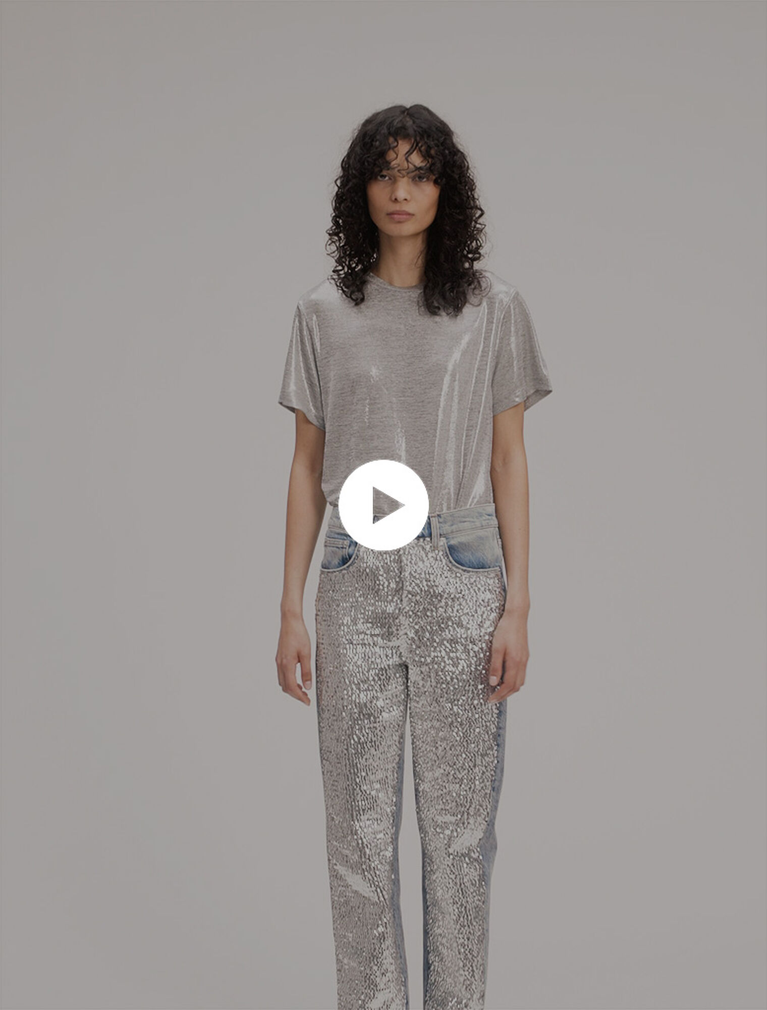 Camiseta de lamé