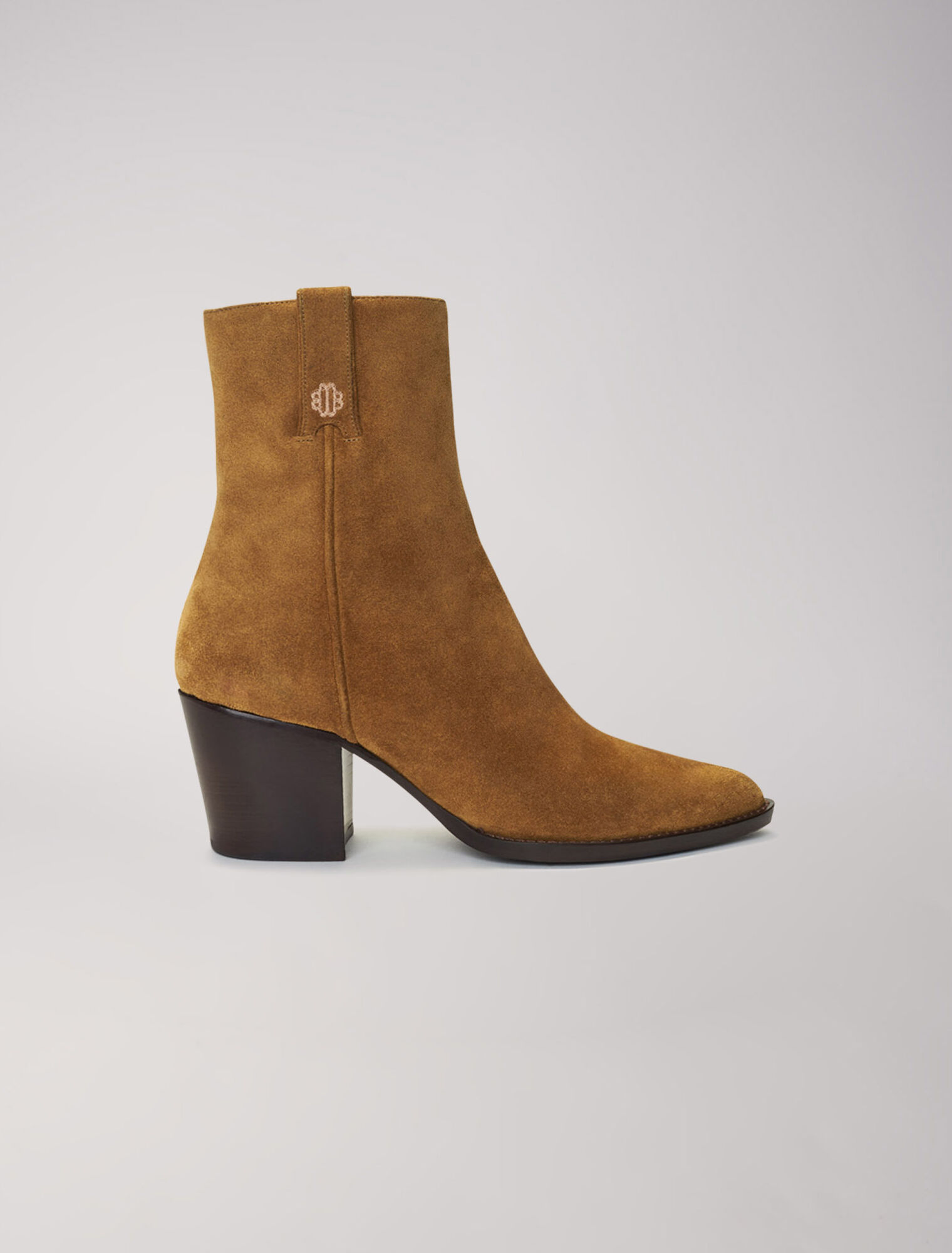 Botas de piel de ante camel