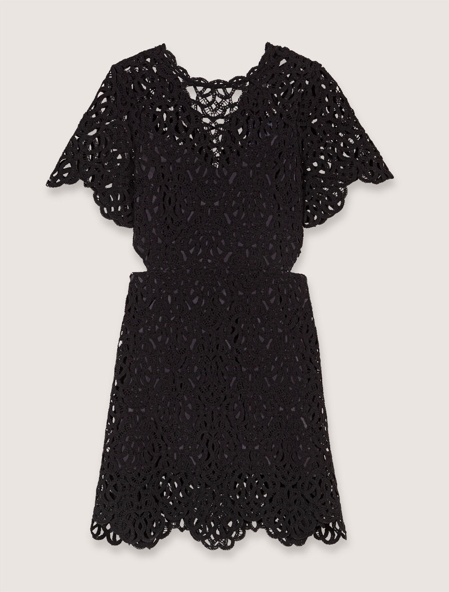 Vestido corto de ganchillo