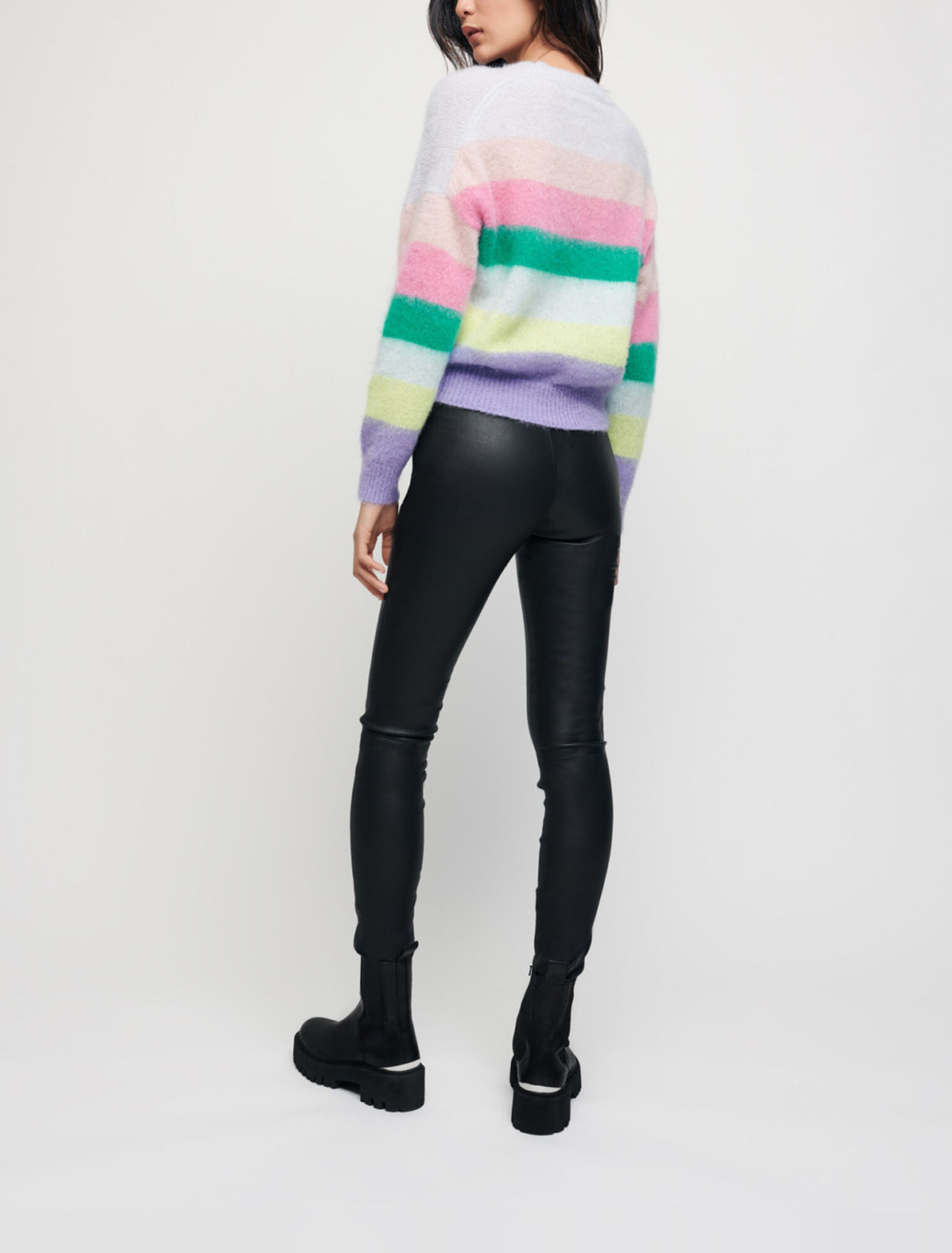 Stretch legging de piel