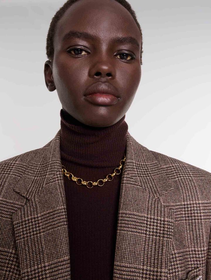 Chaqueta de traje a cuadros