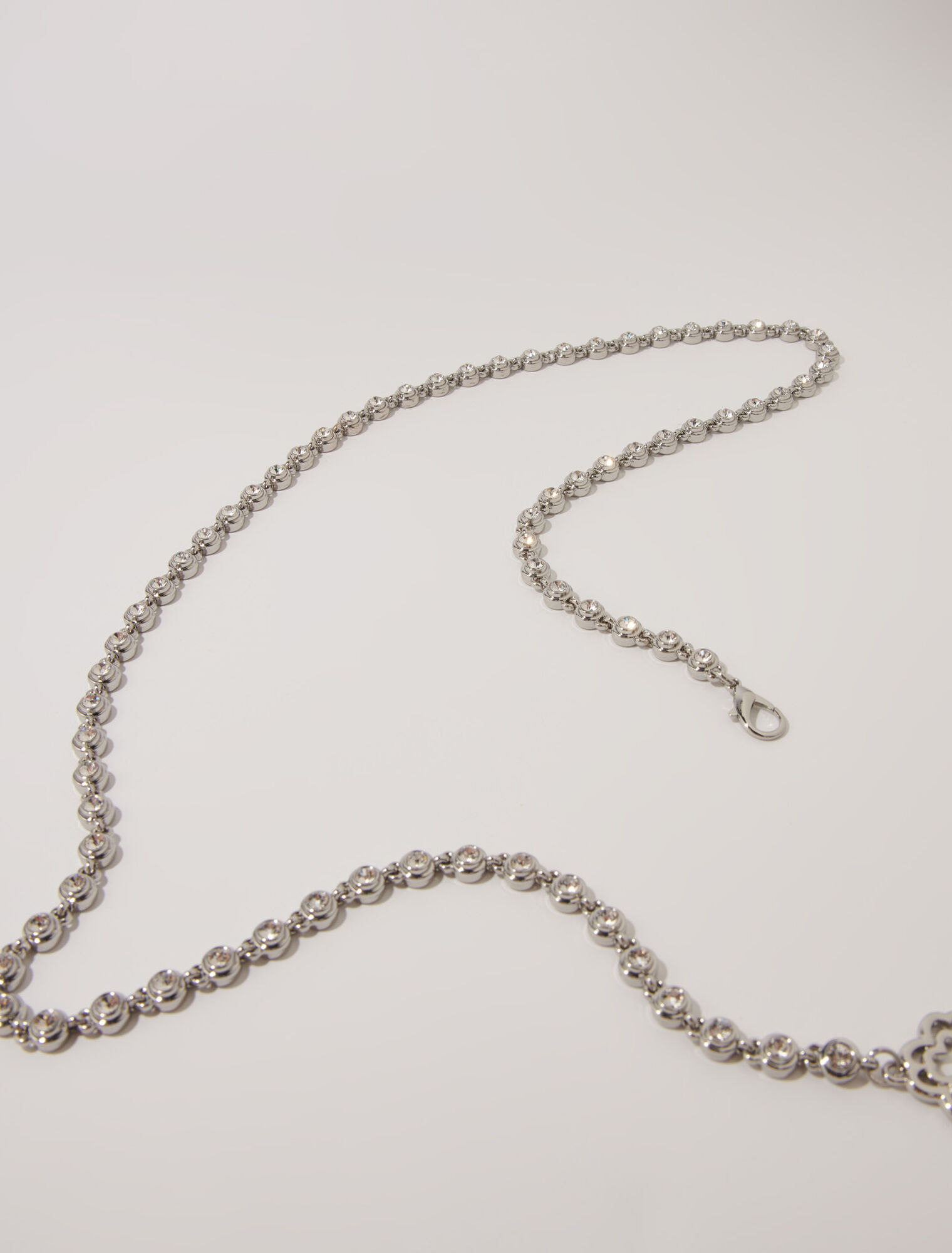 Cinturón de cadena y strass