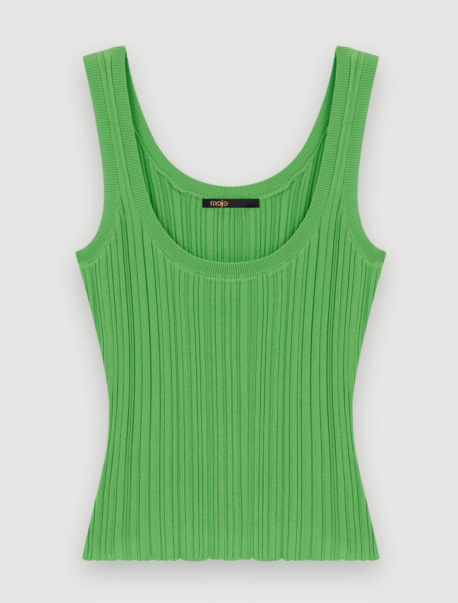 Camiseta de punto acanalado