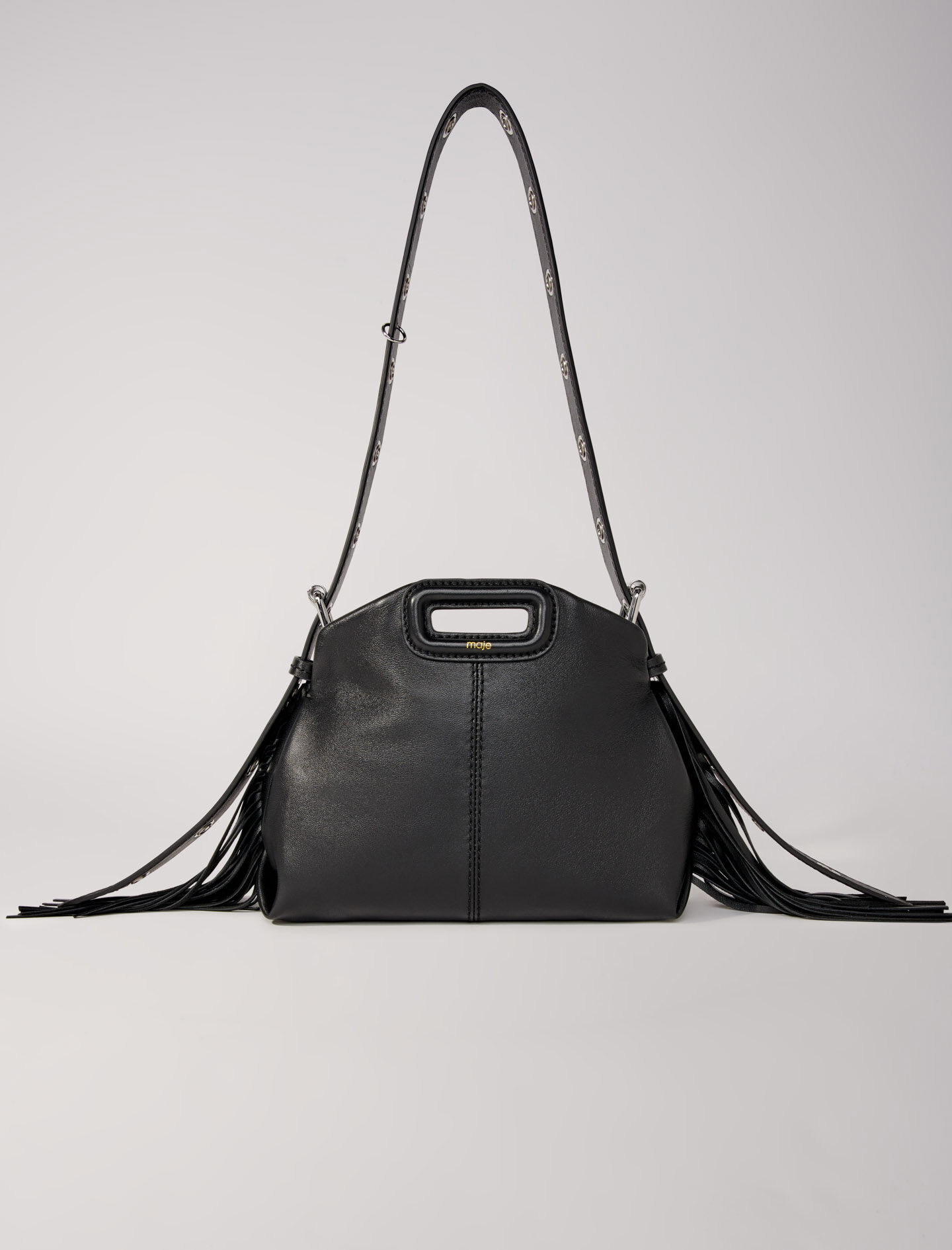 Bolso Miss M mini de cuero liso