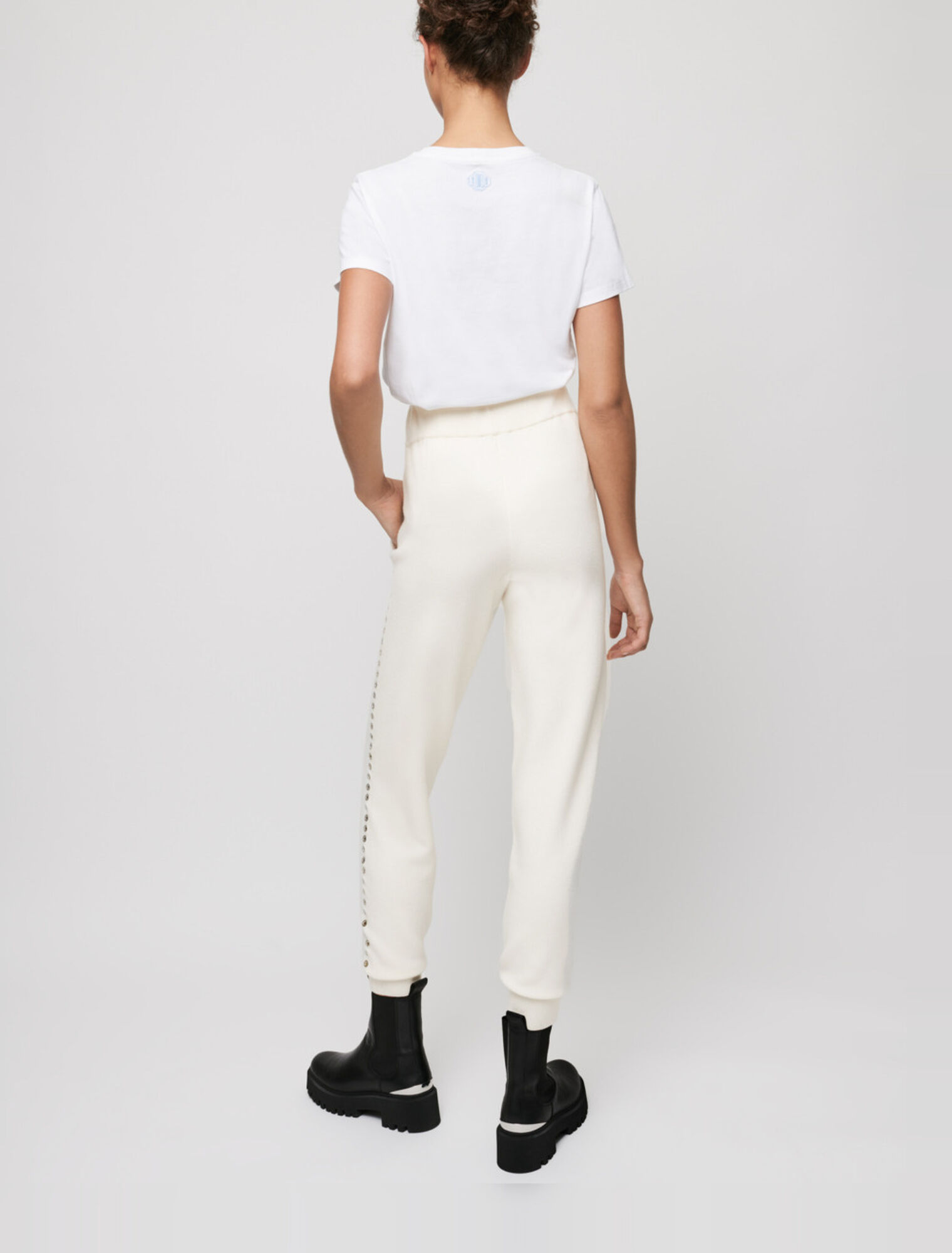 Pantalón de jogging de punto con ojales