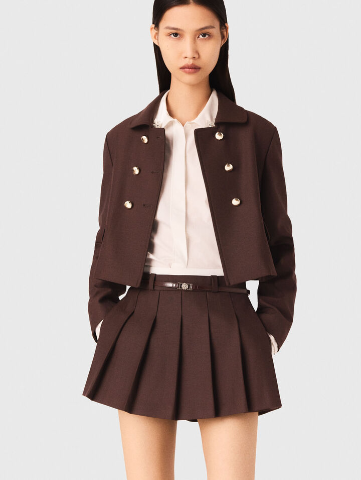Chaqueta corta de doble botonadura