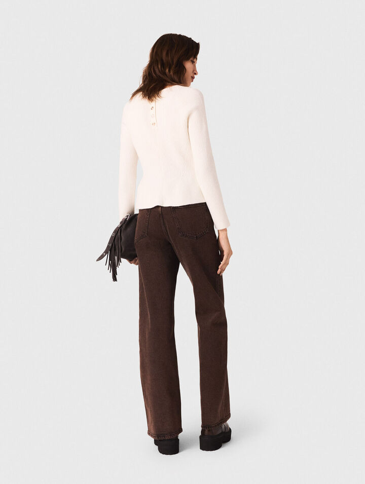 Vaquero bootcut con cadena