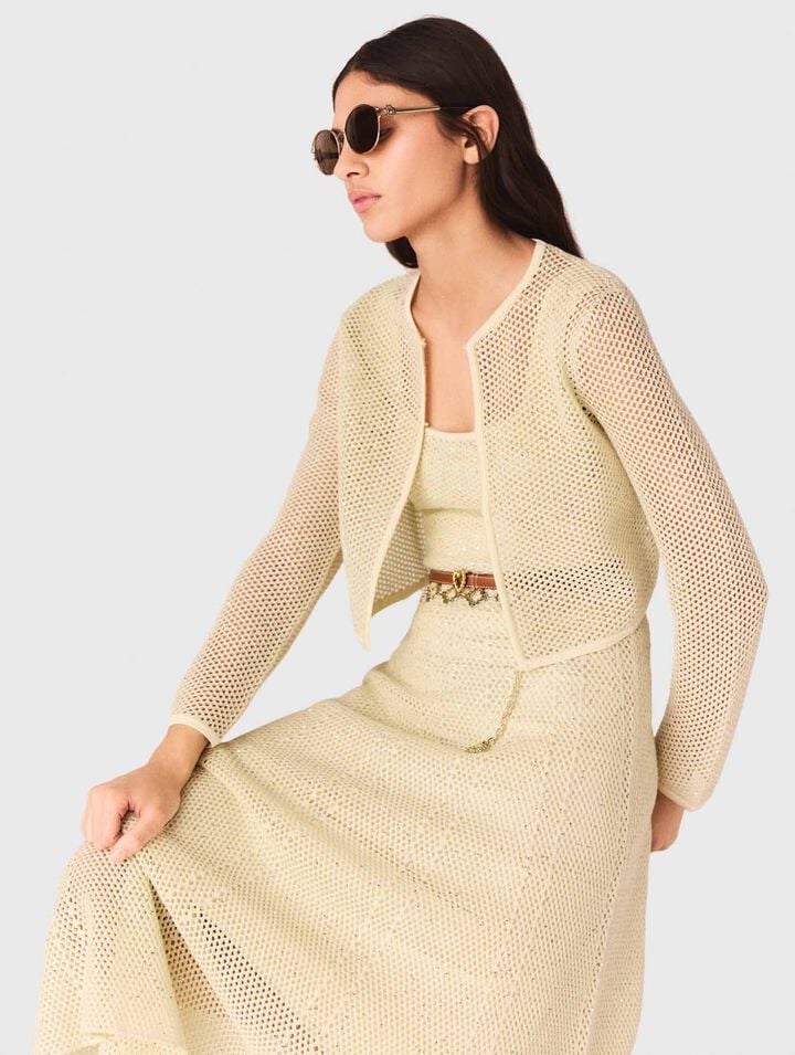 C&aacute;rdigan de punto con strass