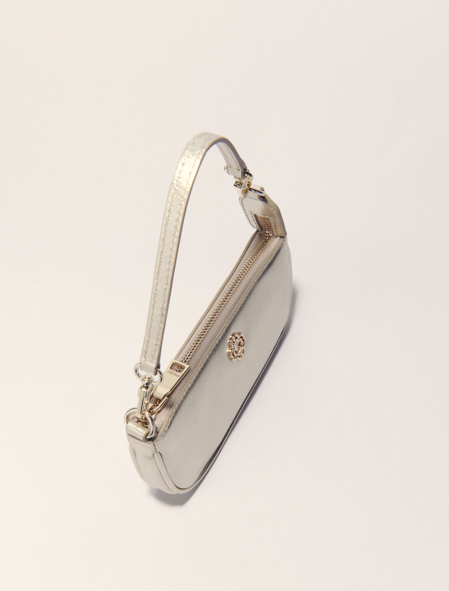 Bolso Sarah de piel metalizada