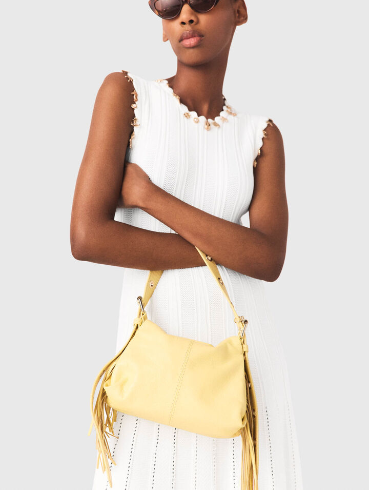 Miss M mini cuero craquelado mate