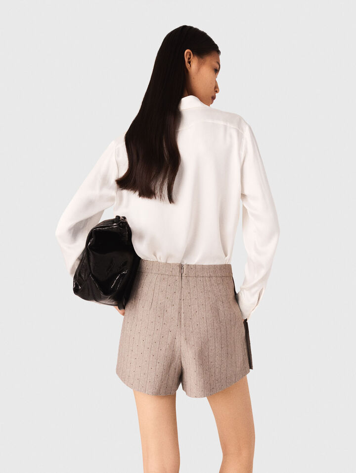 Camisa blanca de seda