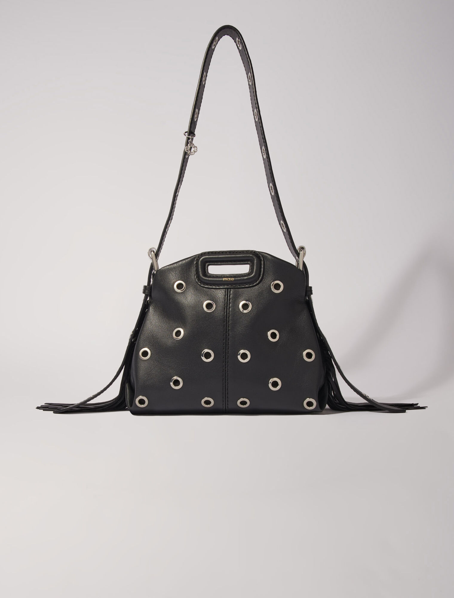 Bolso Miss M Mini de cuero con ojales
