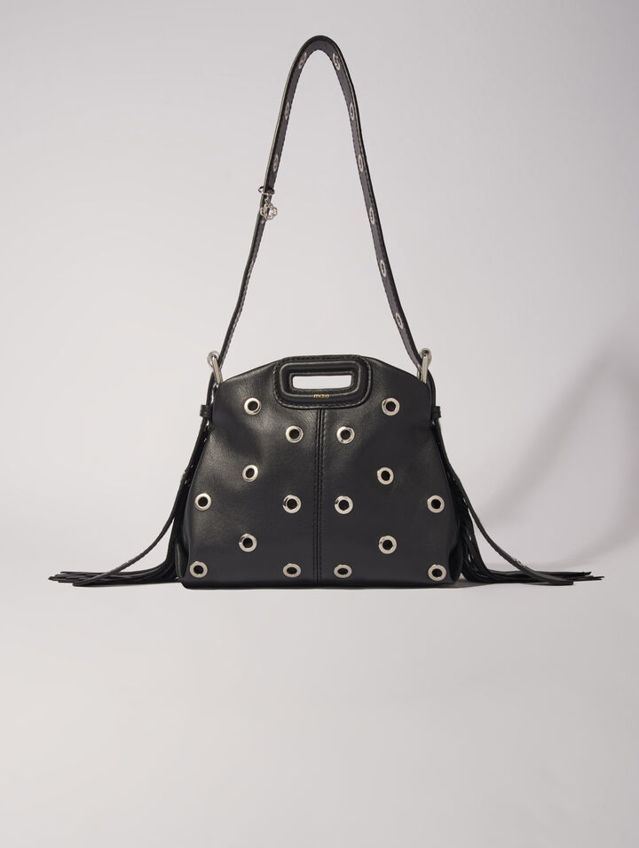 Bolso Miss M Mini de cuero con ojales