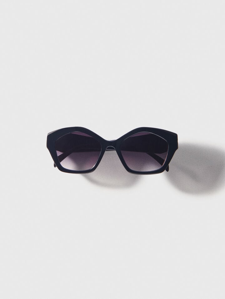 Gafas cat eye de acetato negro