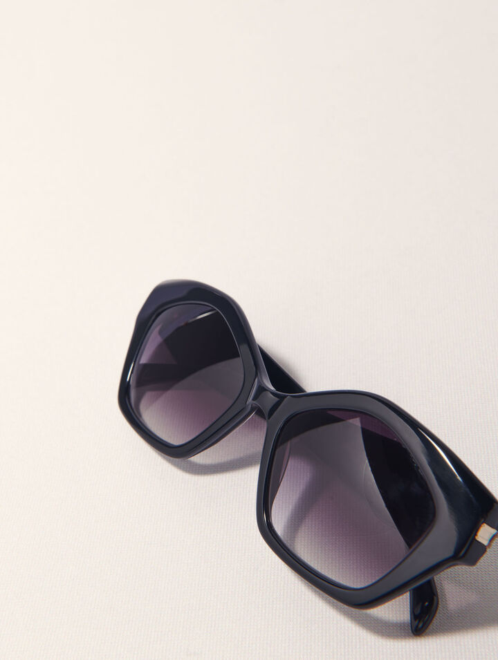 Gafas cat eye de acetato negro