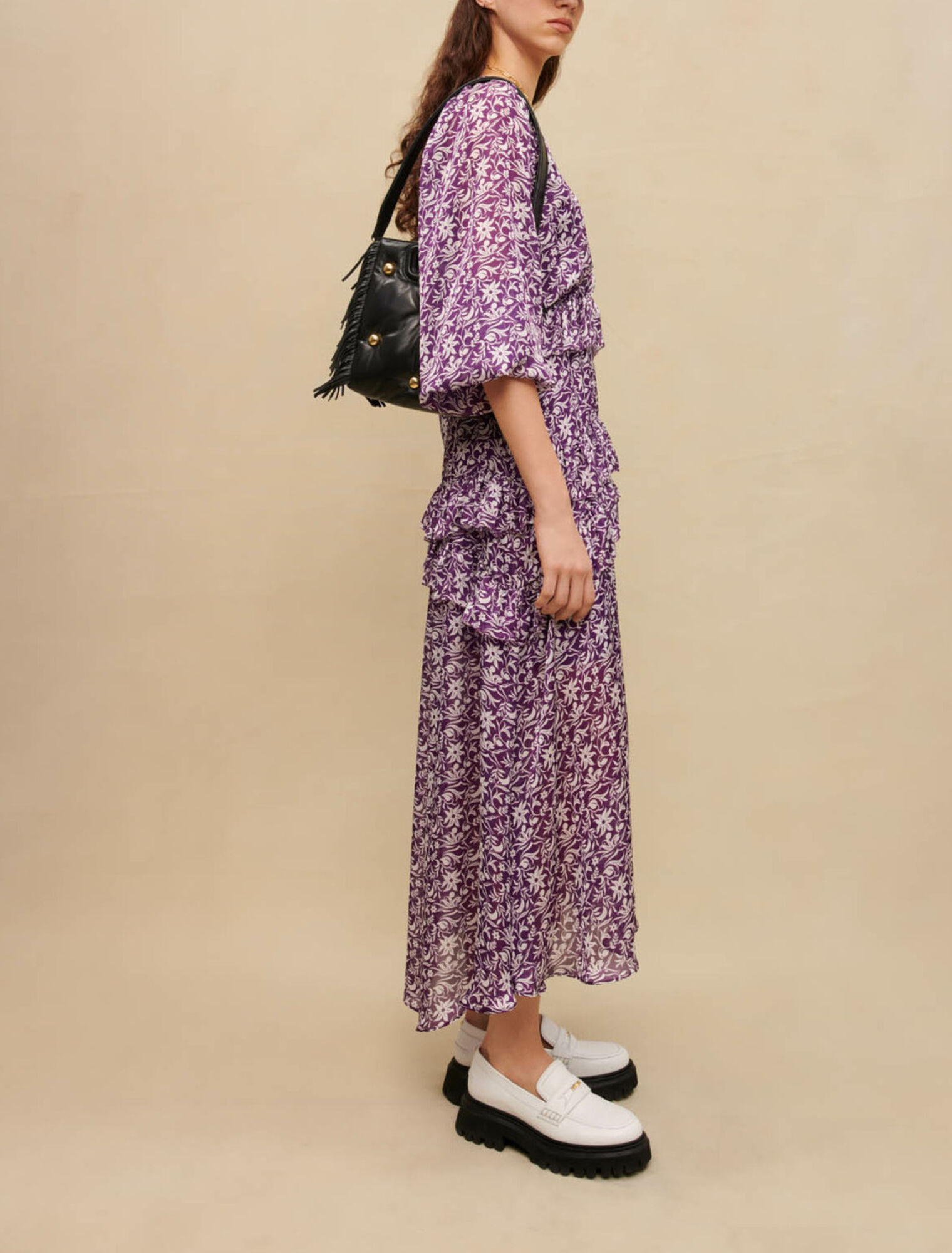 Maxi vestido estampado floral