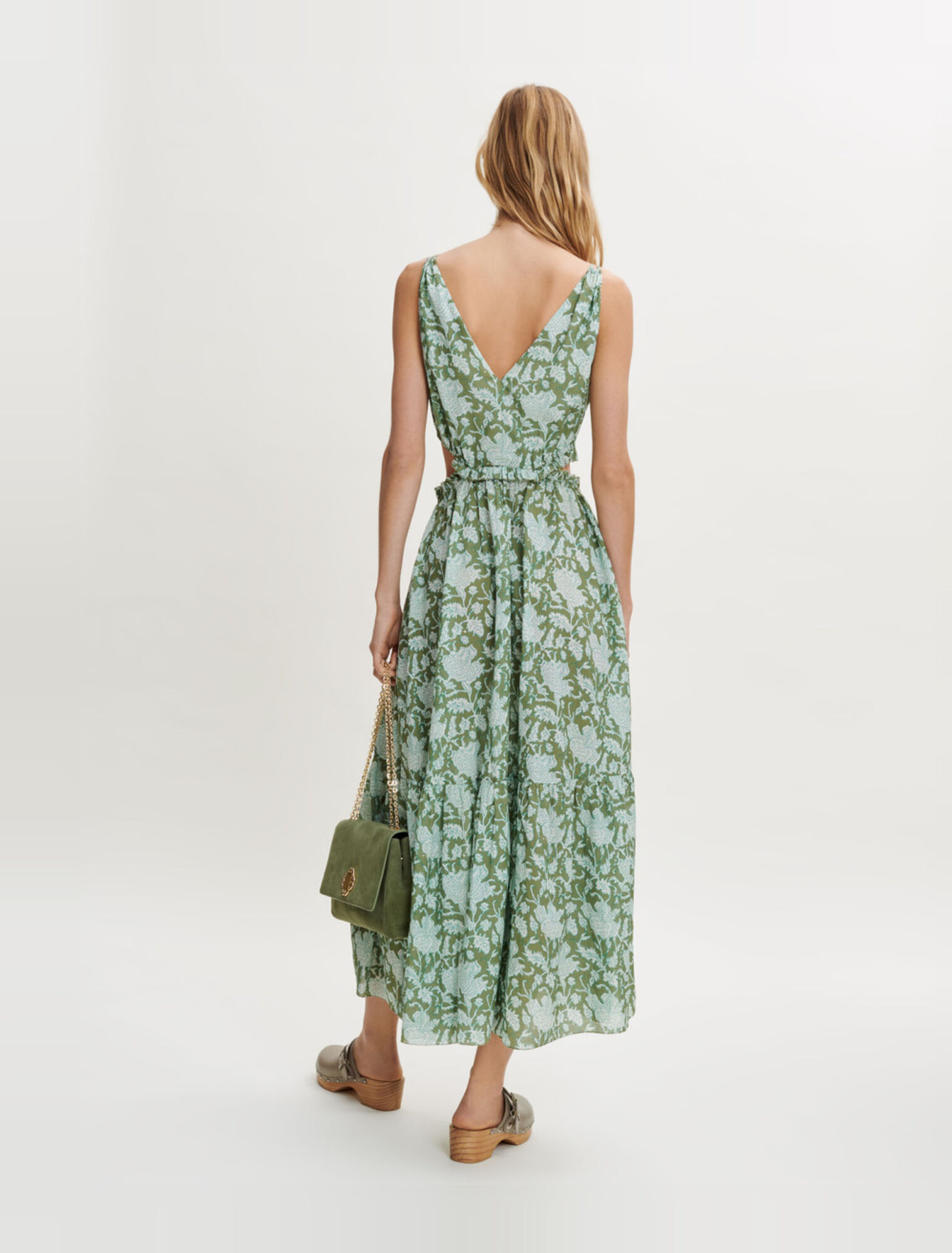 Vestido de algodón estampado
