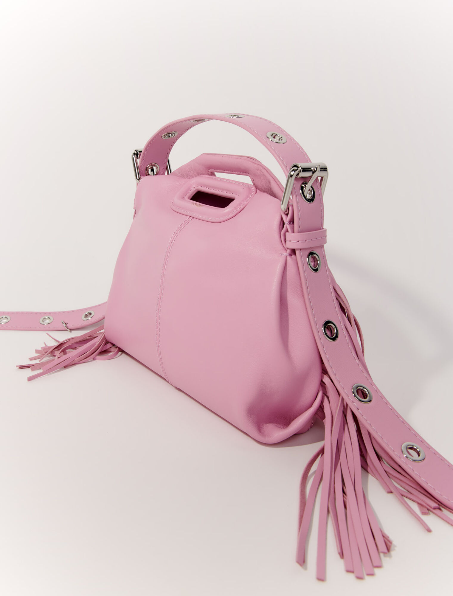 Bolso Miss M mini de cuero liso