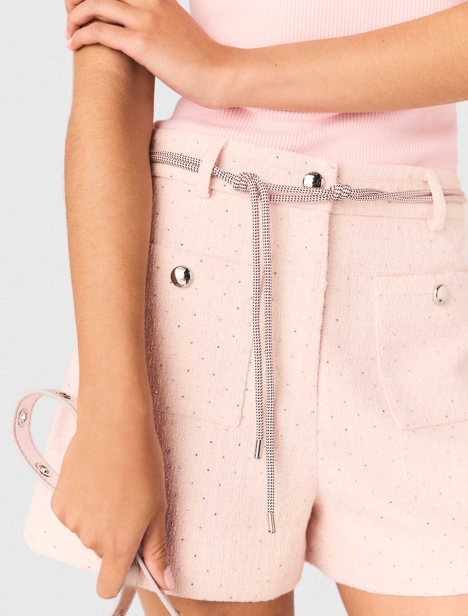 Pantal&oacute;n corto de tweed