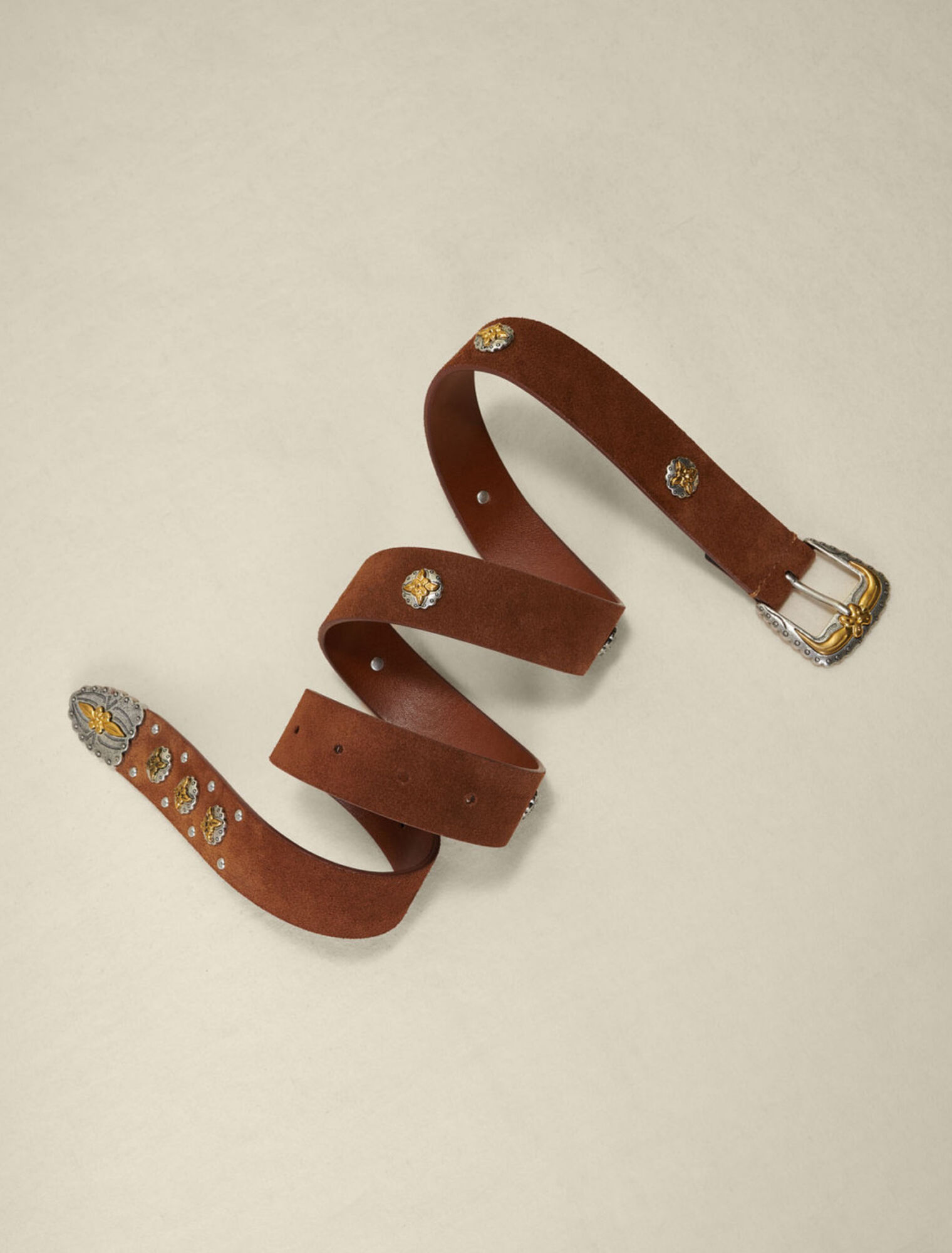 Cinturón de ante estilo western