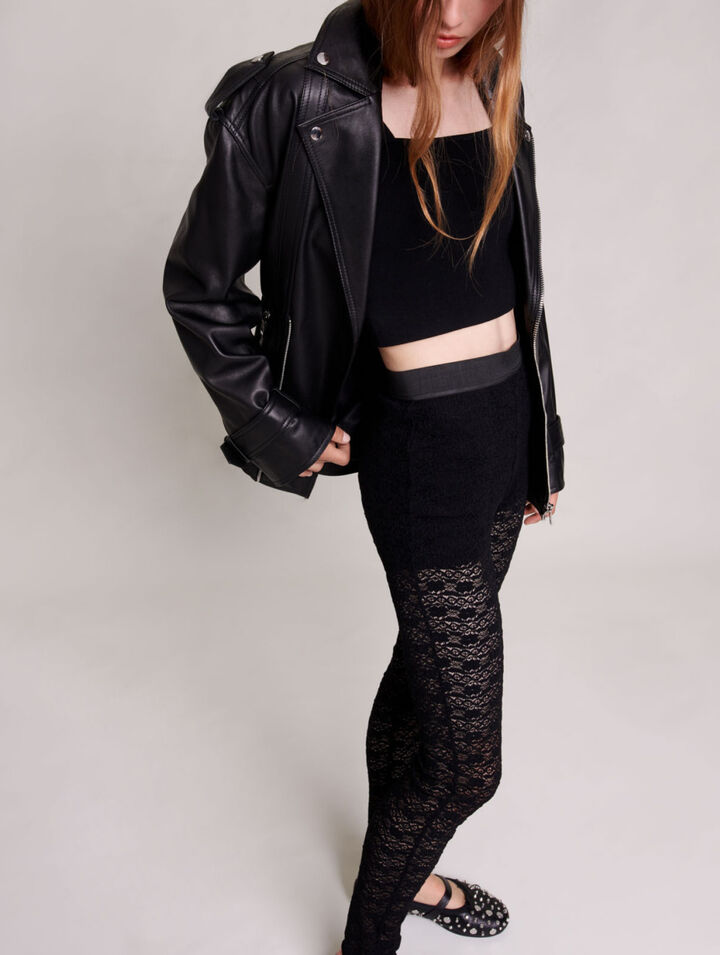 Leggings de encaje