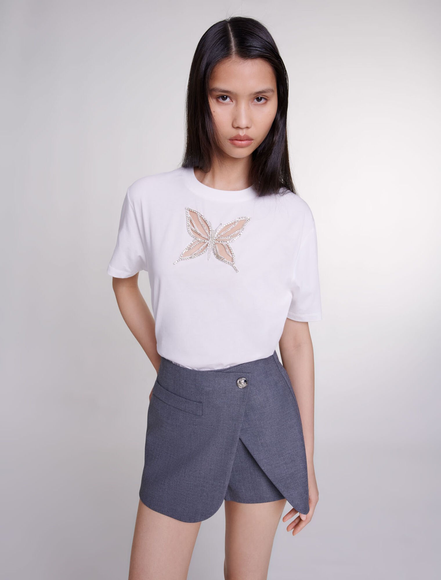Falda pantalón asimétrica