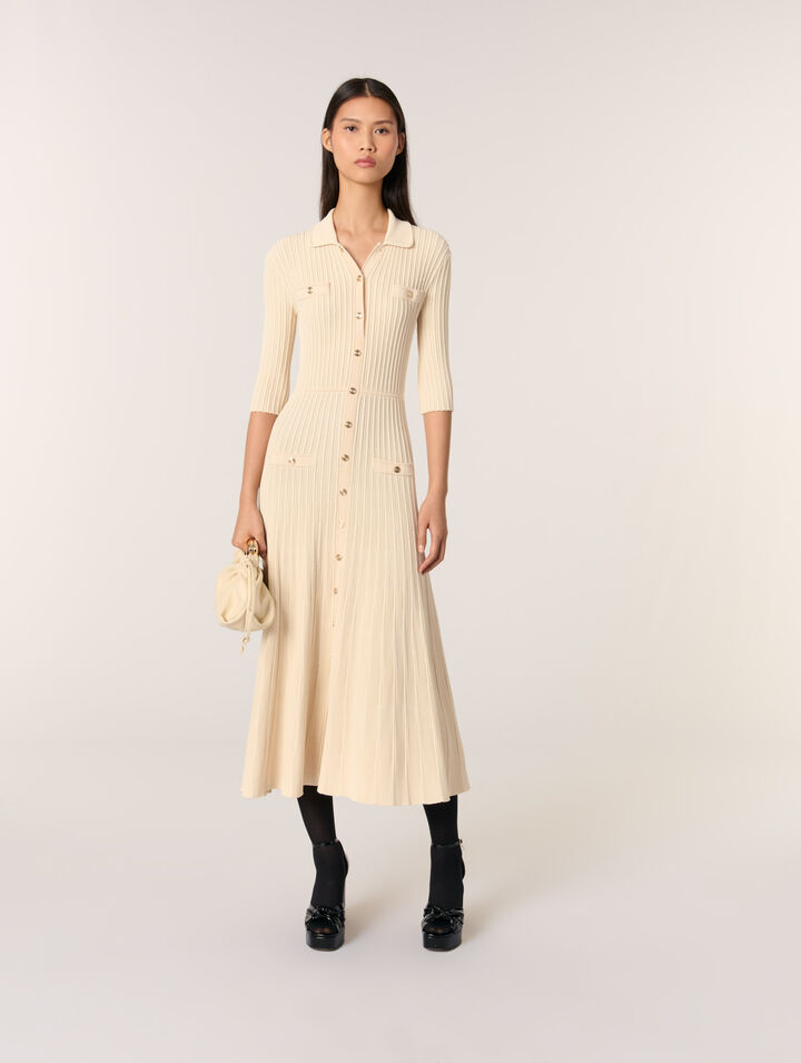 Vestido  de largo midi de punto