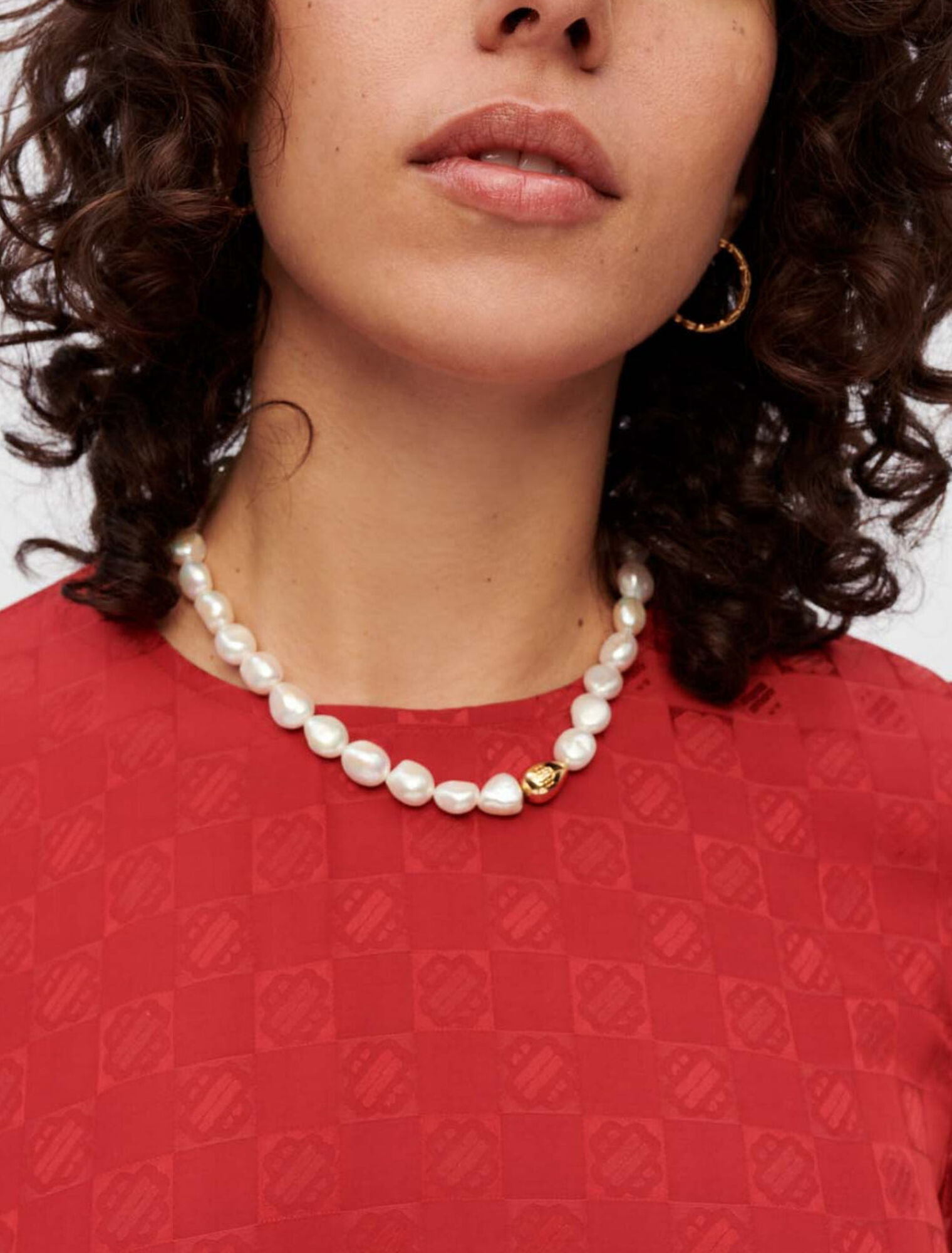 Vestido de jacquard de viscosa Clover
