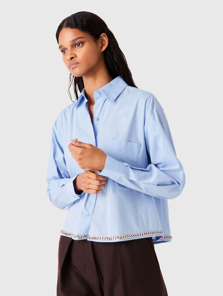 Camisa corta con gal&oacute;n de cadena