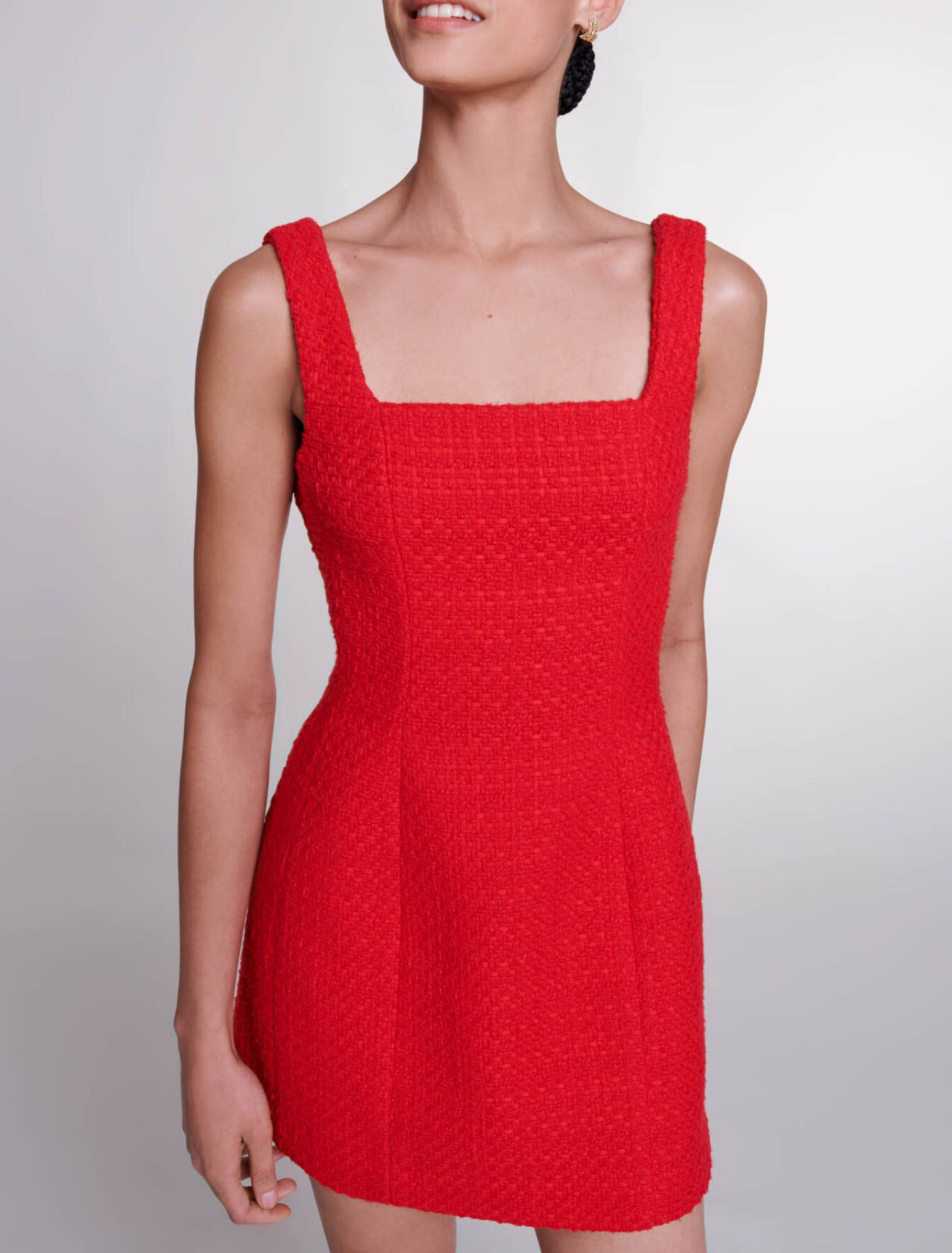 Vestido corto de tweed