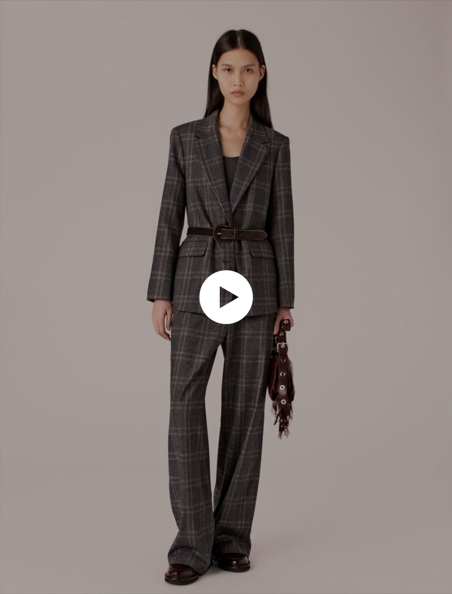 Chaqueta de traje a cuadros