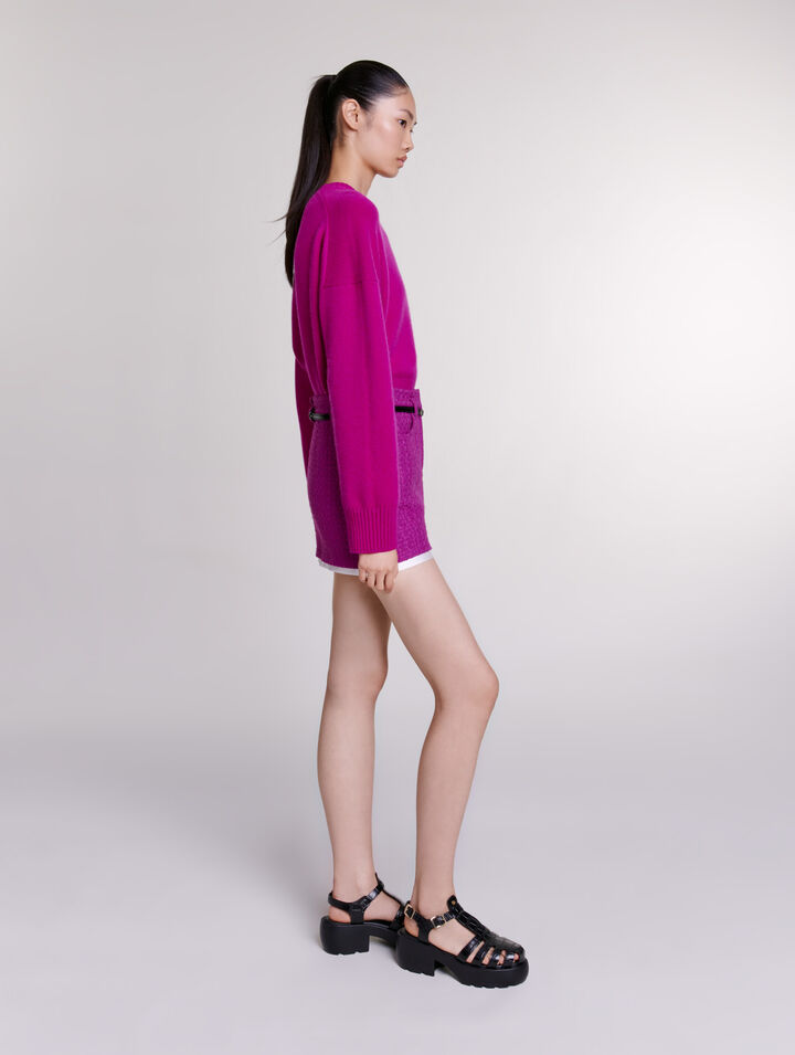 Minifalda de tweed