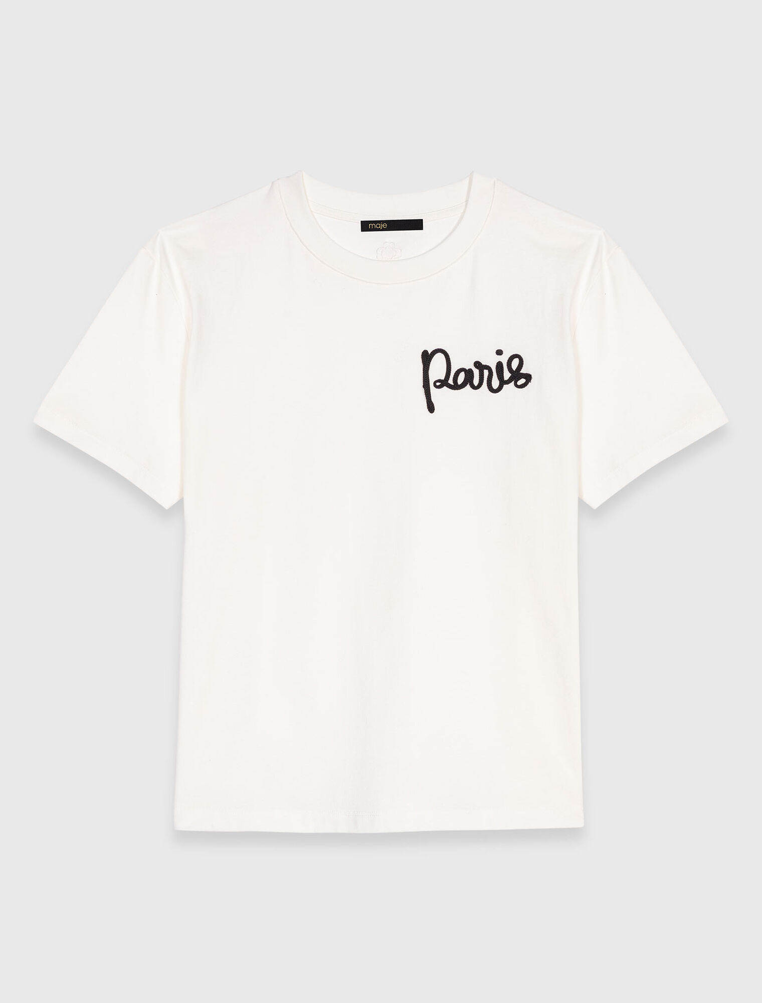 Camiseta con logo Paris bordado