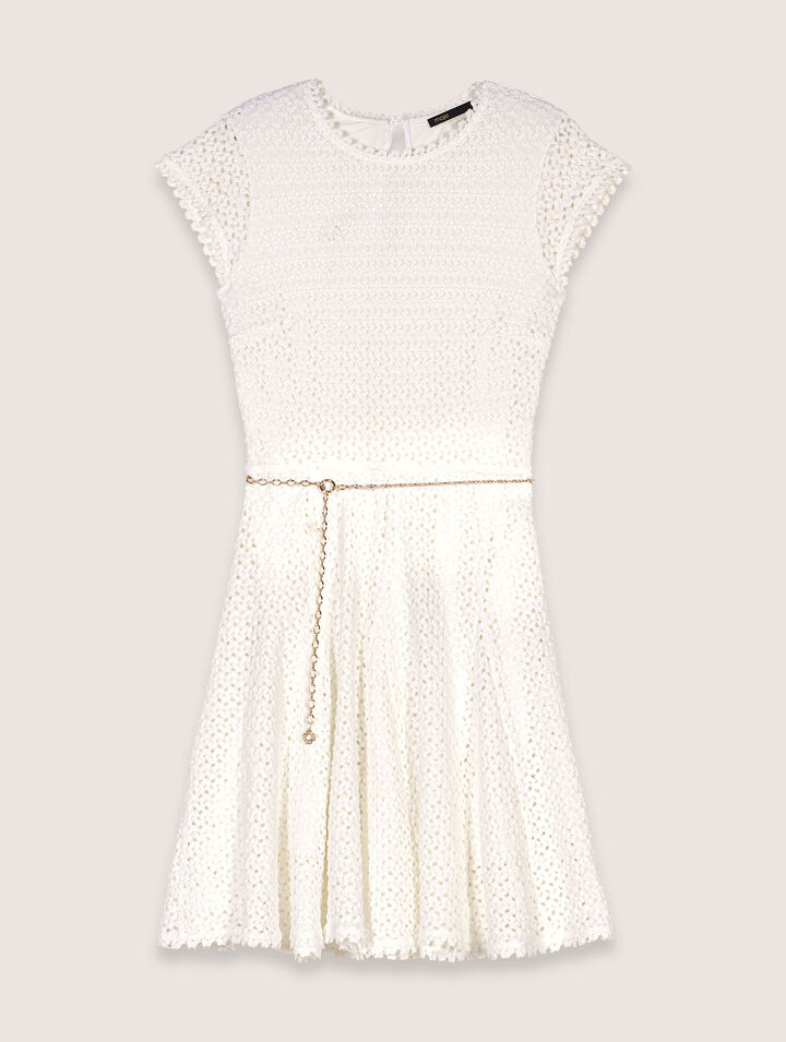 Vestido corto de ganchillo