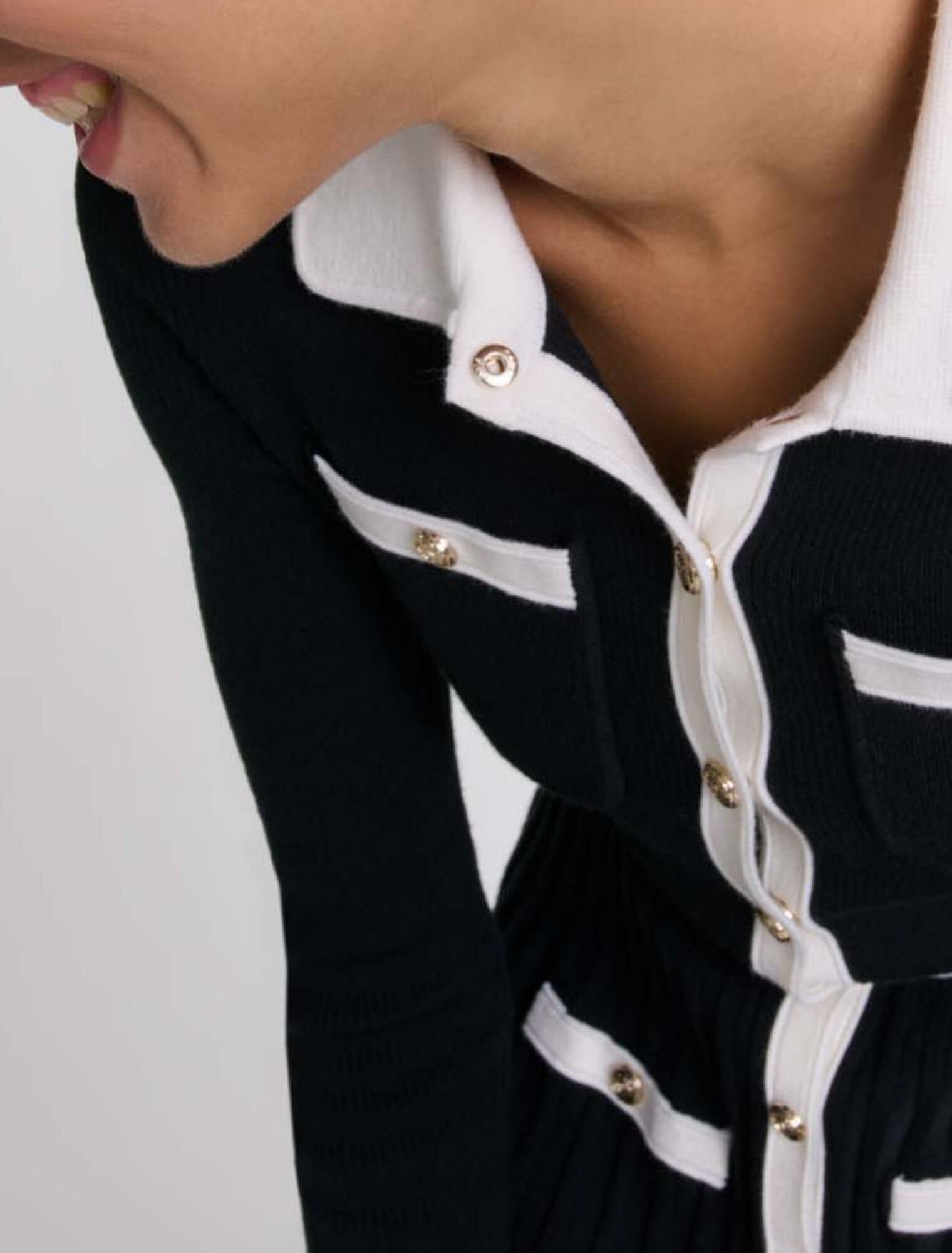 Vestido corto de punto