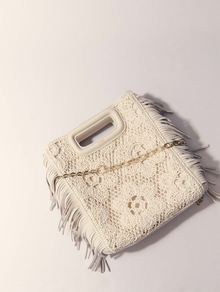 Bolso M de ganchillo
