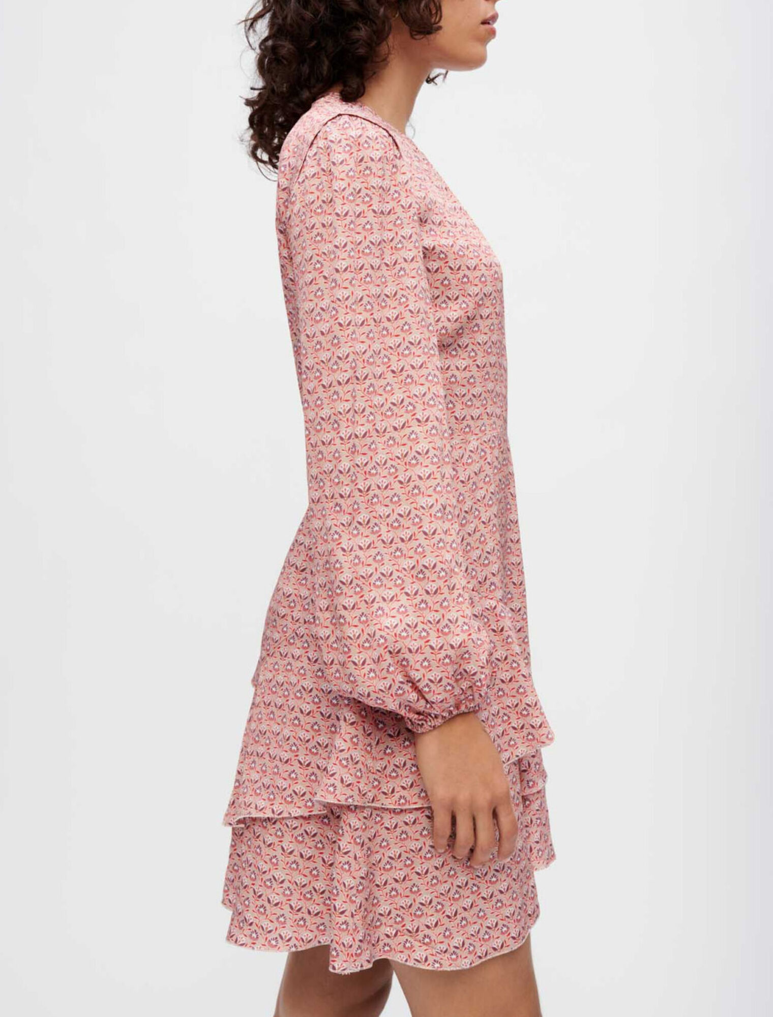 Vestido estampado de viscosa