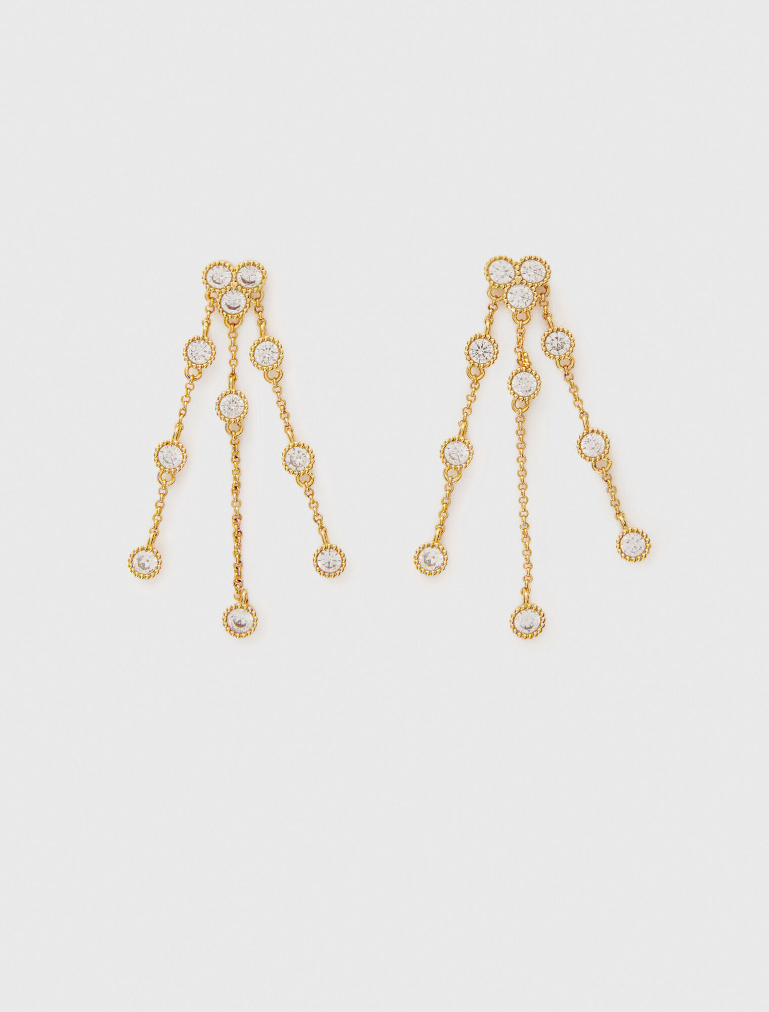 Pendientes de latón reciclado dorado